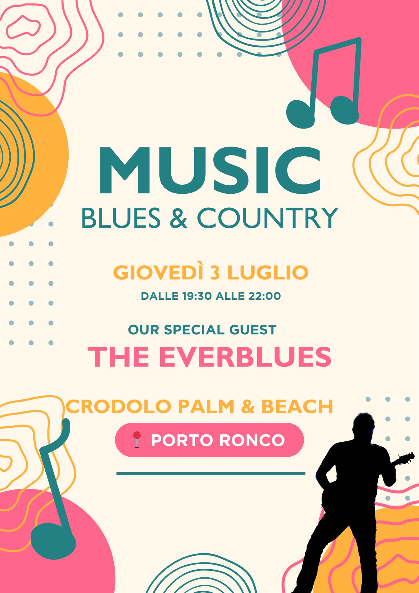 Scopri di più sull'articolo Giovedì sera 3 Luglio ci sara Blues & Country con Everblues
